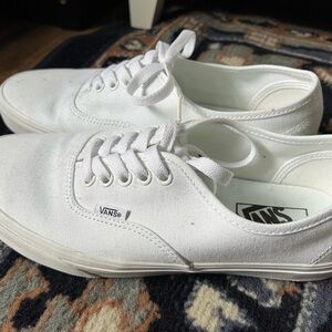 Vans White Canvas Sneakers Classic Style